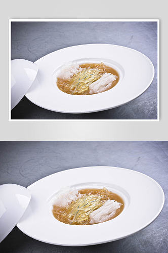 鱼翅汤美食摄影图片