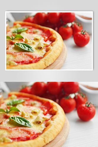 披萨家常菜美食摄影图片