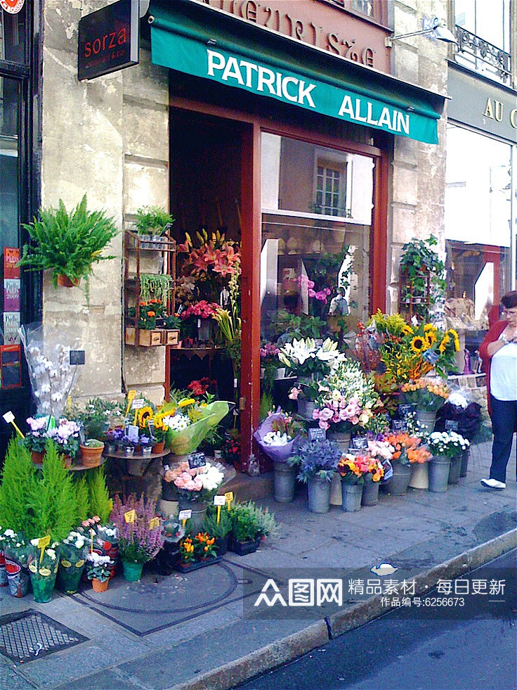 清新花店鲜花摄影图片素材