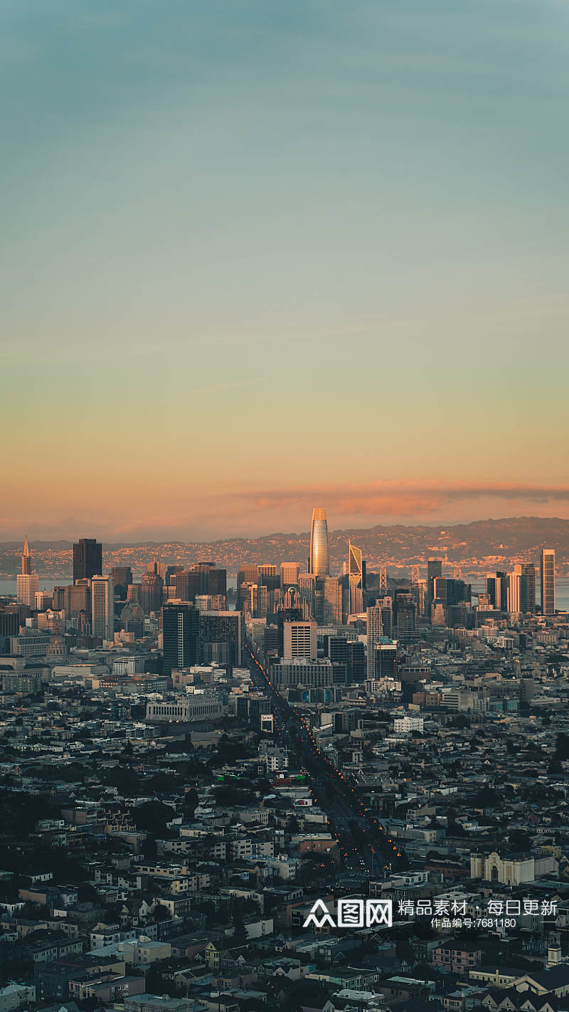 美国旧金山风景摄影图素材