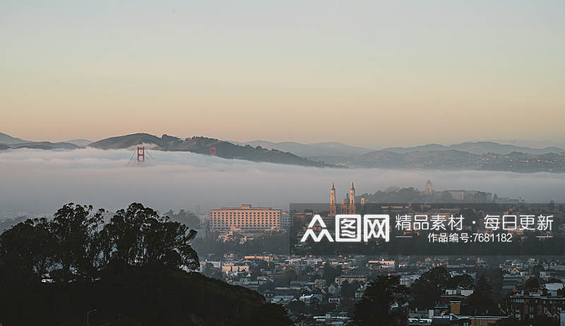 美国旧金山风景摄影图素材