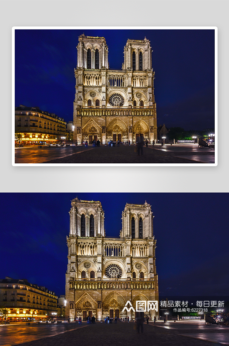 创意高清法国建筑风景图片素材
