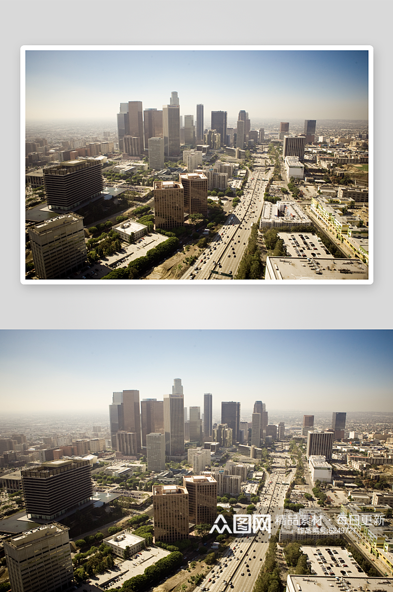 高清繁华美国洛杉机都市图片素材