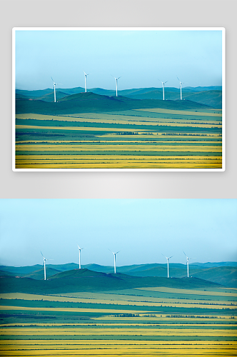 创意内蒙古大草原图片