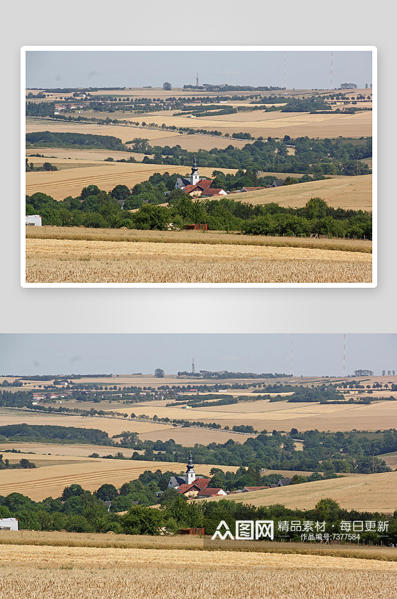 欧洲乡村田园风景摄影图素材