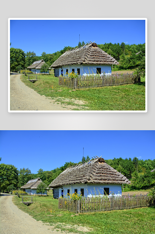 欧洲乡村田园风景摄影图