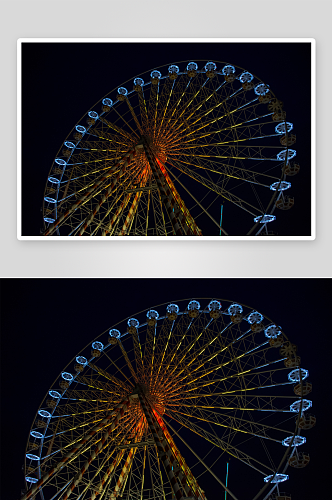 大气摩天轮风景摄影图