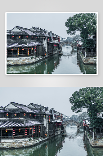 大气古镇西塘风景摄影图