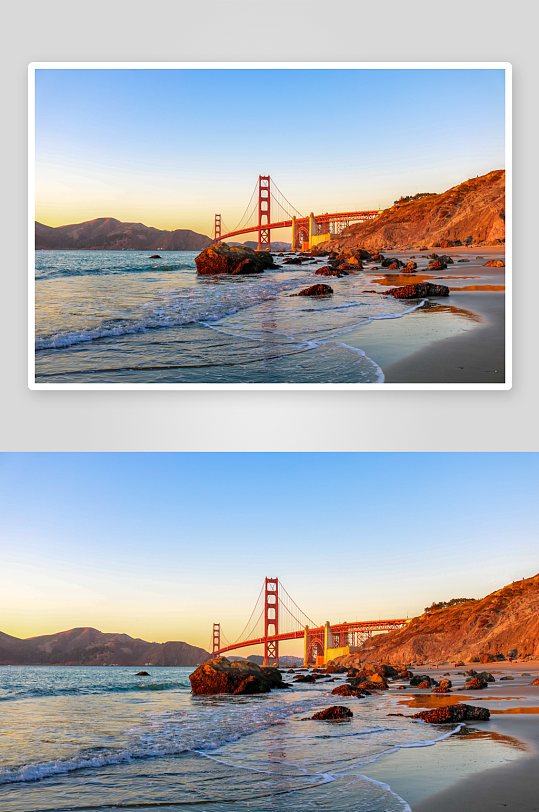 美丽美国旧金山风景摄影图