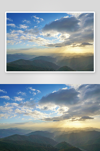 秀丽山西五台山风景摄影图