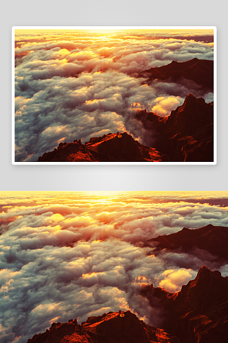 云雾云海风景摄影图