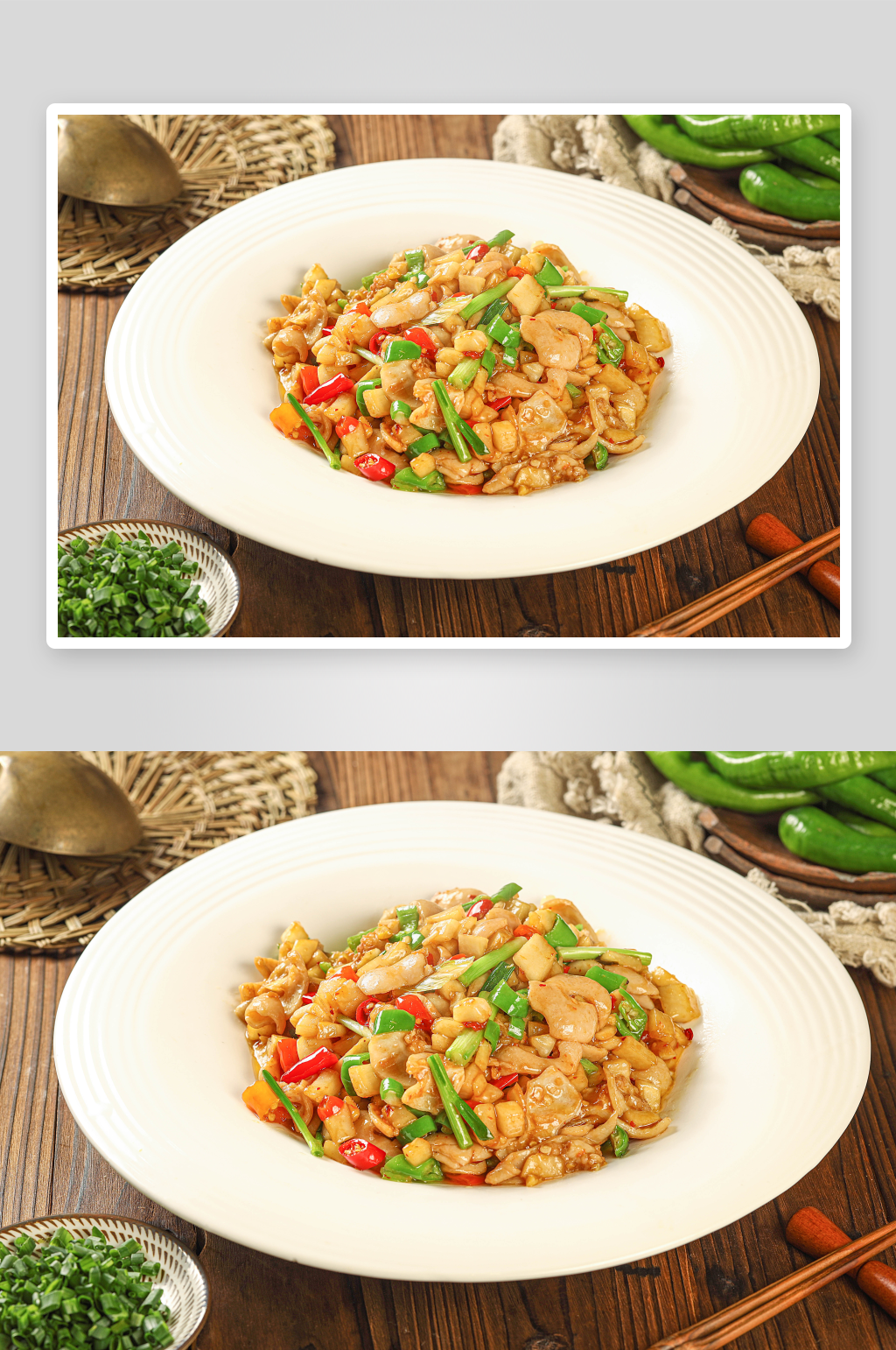 醋果子炒大肠美食图片素材
