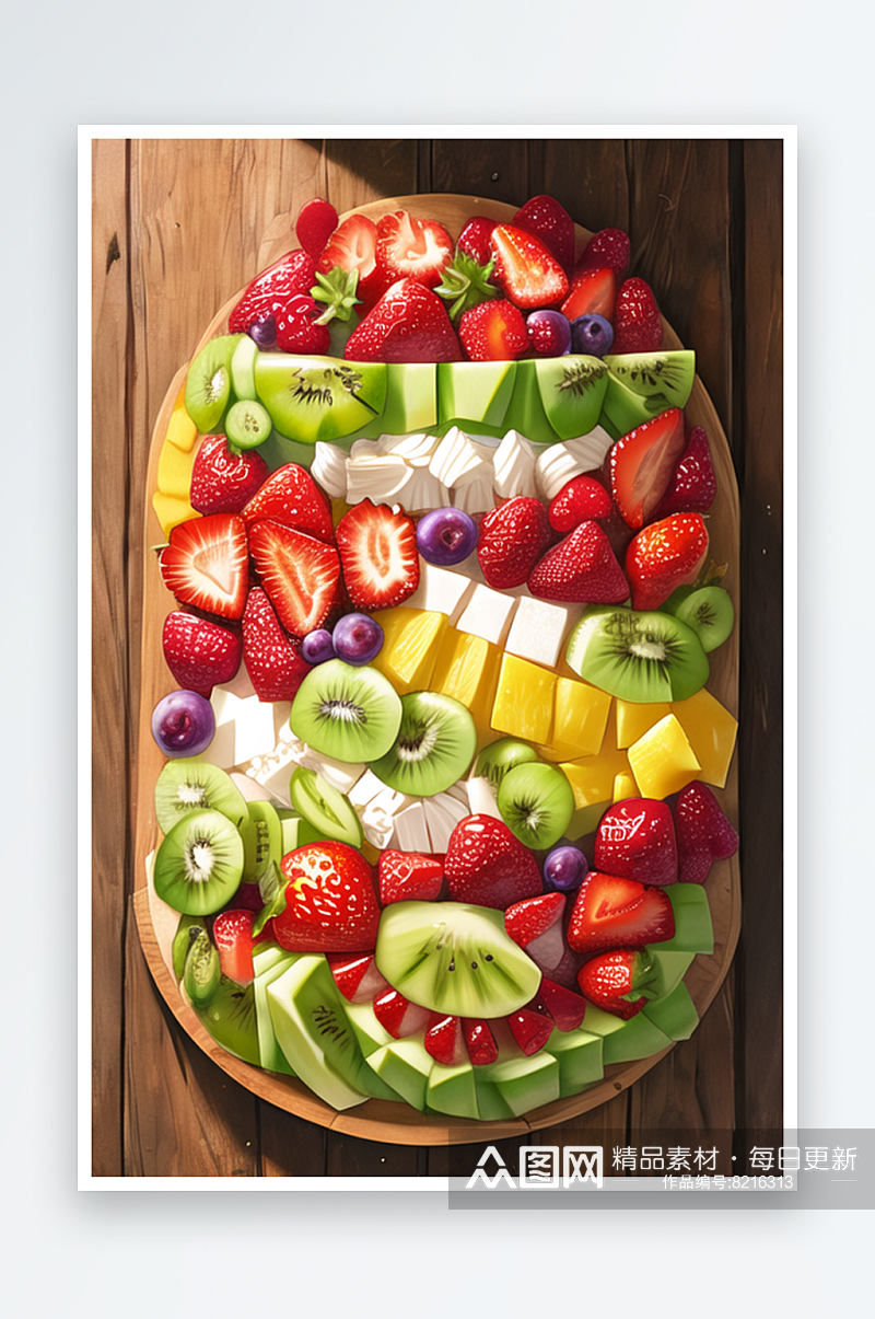 创意丰富多彩的水果艺术摆盘6素材