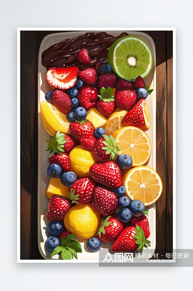 创意丰富多彩的水果艺术摆盘7素材