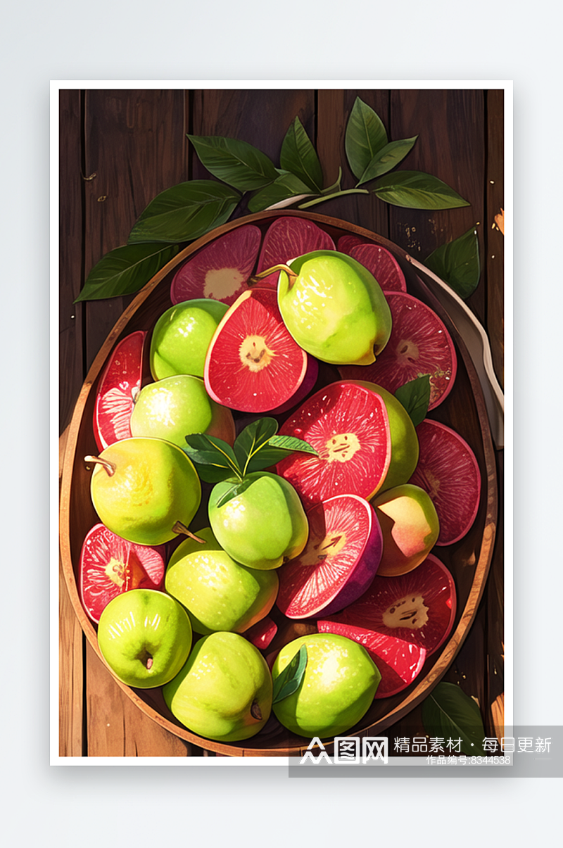 五彩斑斓的夏季水果组合盆景5素材
