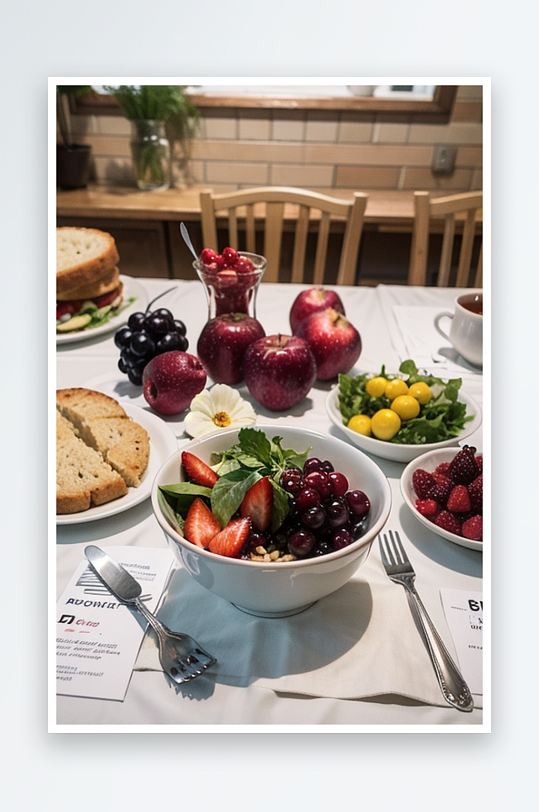 AI数字创意画作安全健康食材优选摄影图片