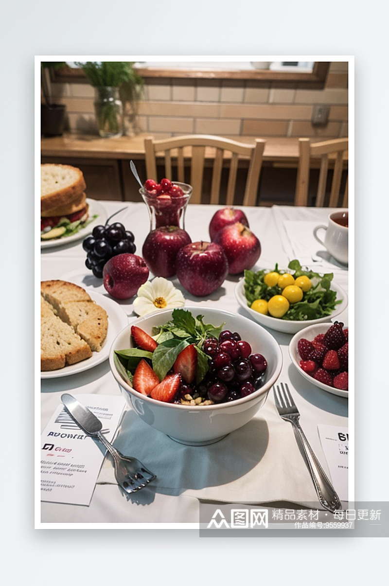 AI数字创意画作安全健康食材优选摄影图片素材