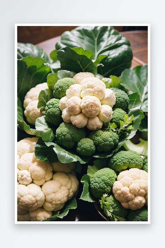 AI数字创意画作美味健康精选食材摄影图片