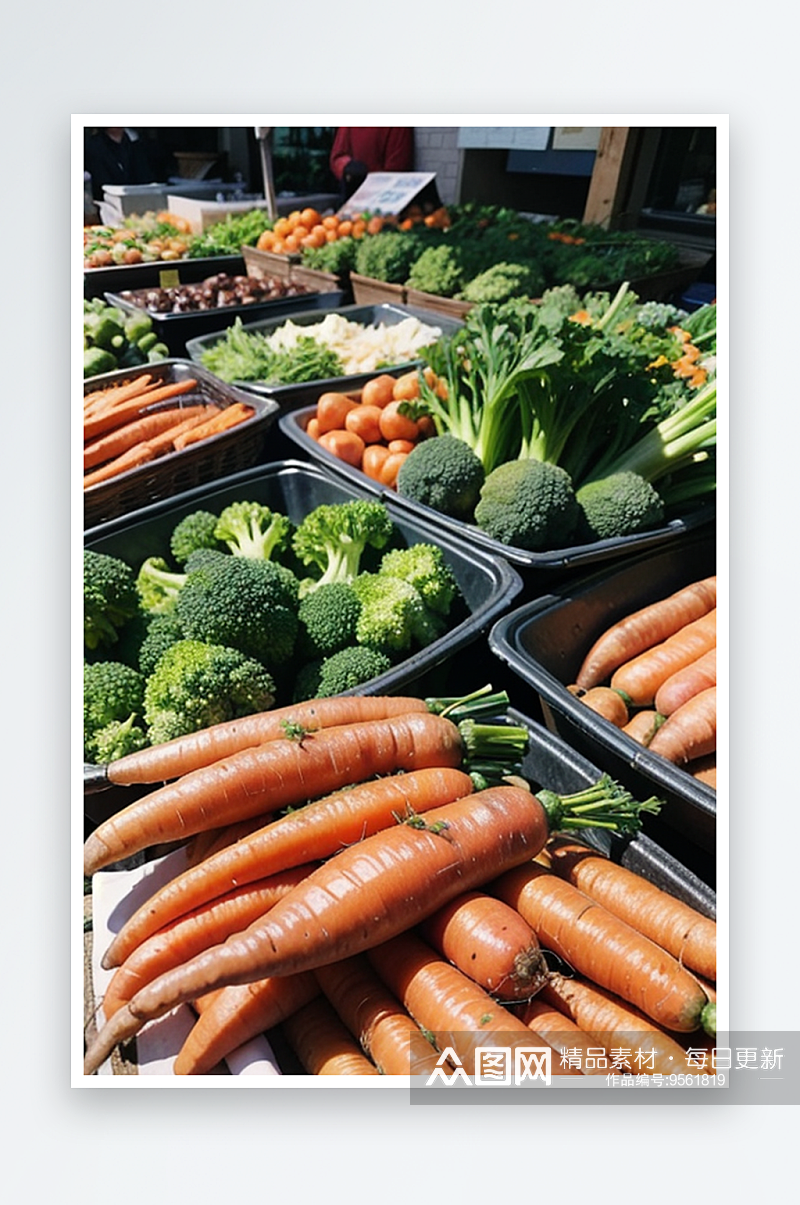 AI数字创意画作健康生活绿色食材摄影图片素材