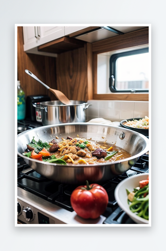 AI数字创意画作食材精选健康佳品摄影图片