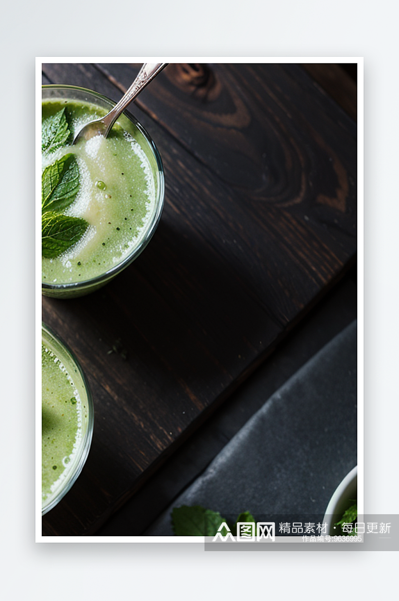 AI数字艺术蔬菜饮料写实摄影图片素材