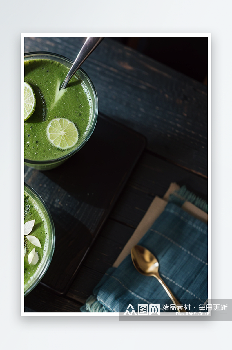 AI数字艺术蔬菜饮料写实摄影图片素材
