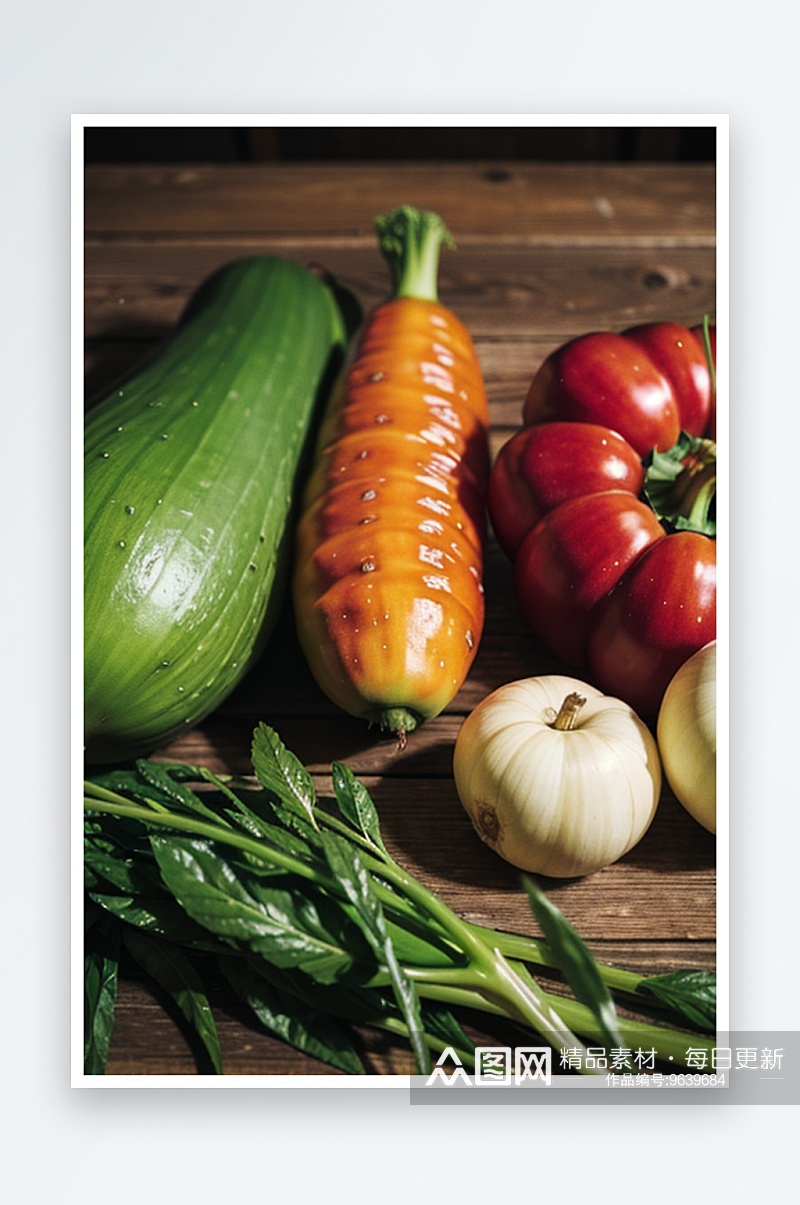 AI数字艺术健康蔬菜摄影图片素材