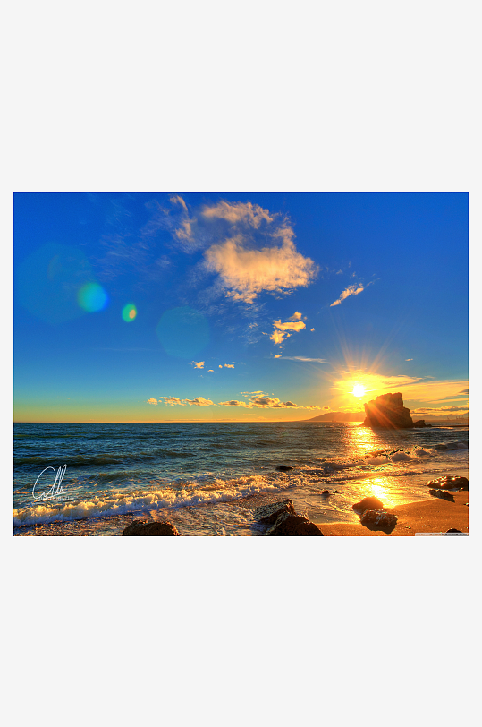 海景背景大海摄影图片