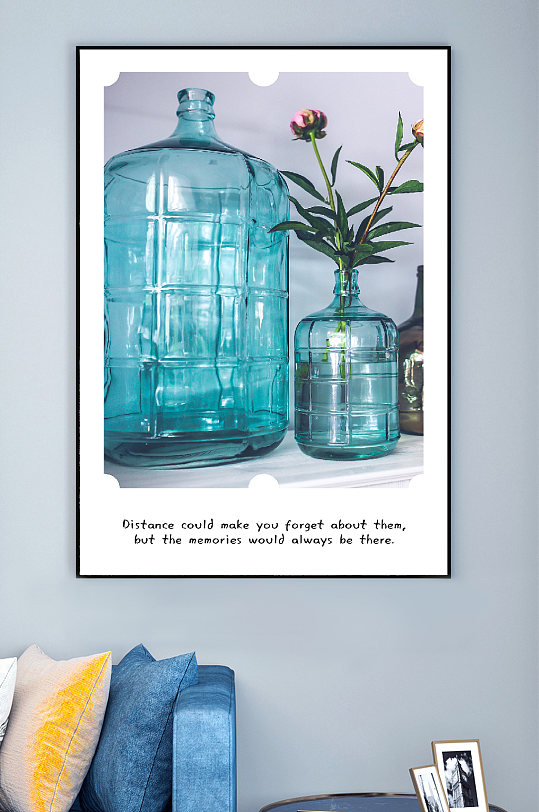 唯美北欧简约装饰画水桶