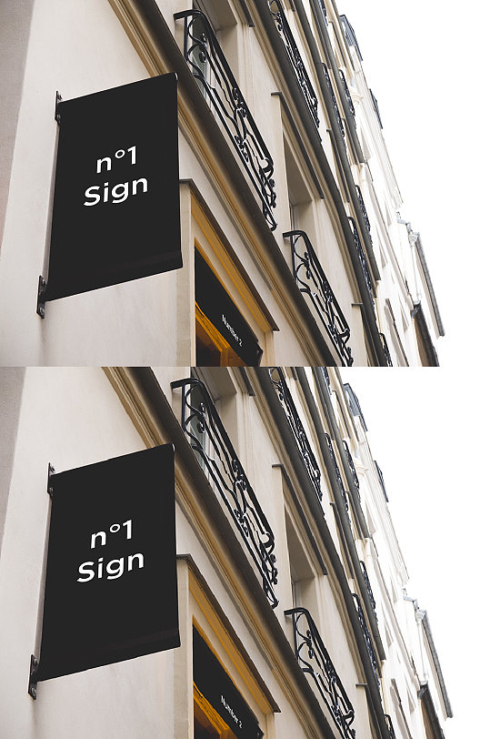 欧式高端简约门头招牌logo门头设计