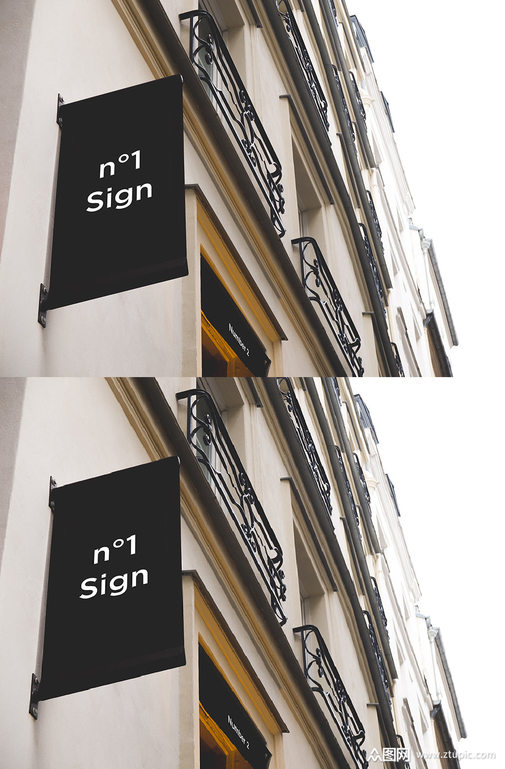 欧式高端简约门头招牌logo门头设计