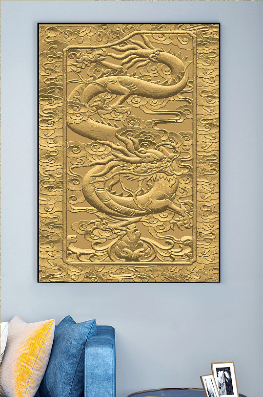 金色奢华浮雕装饰画