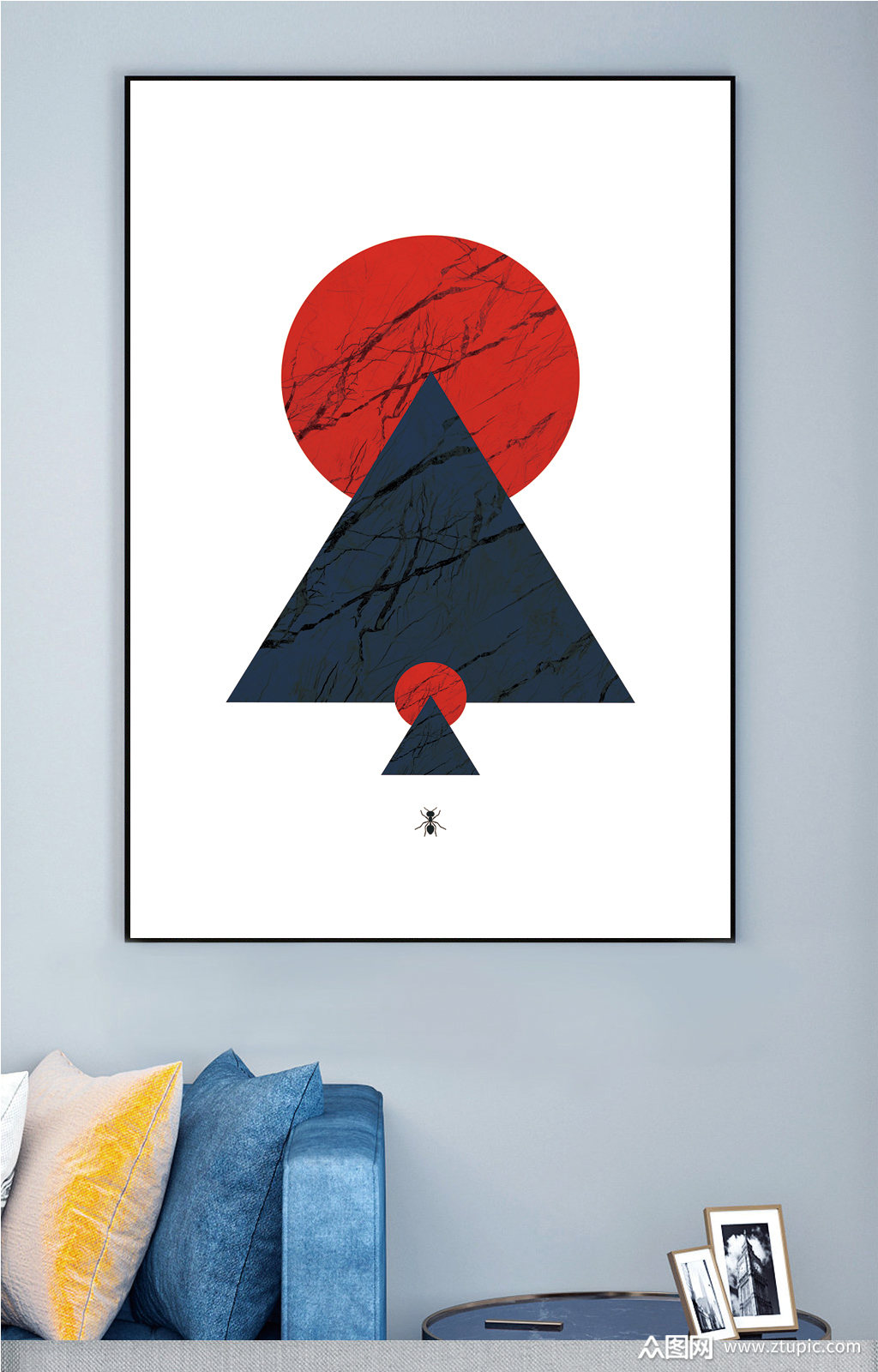 极简风景艺术装饰画素材