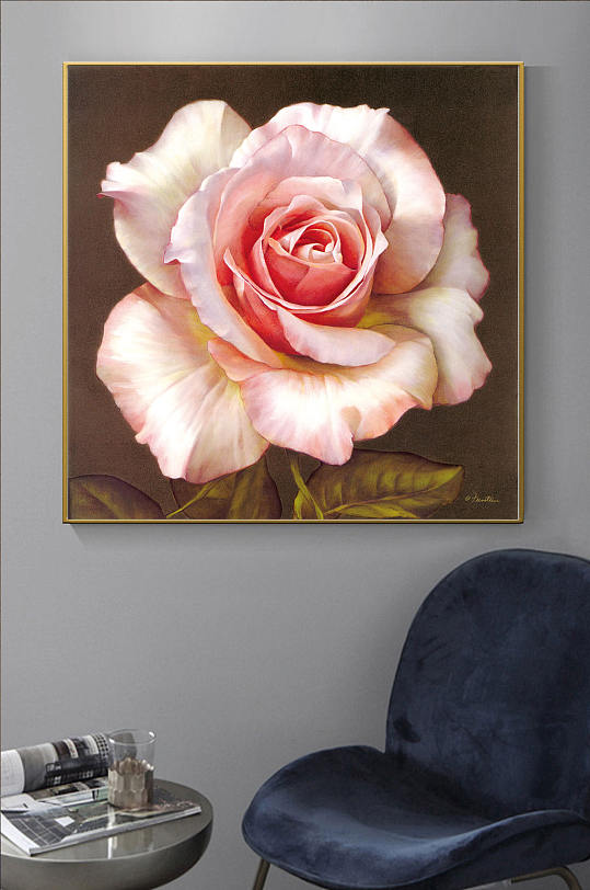 玫瑰油画艺术酒店装饰画