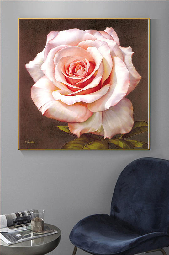 玫瑰油画艺术酒店装饰画