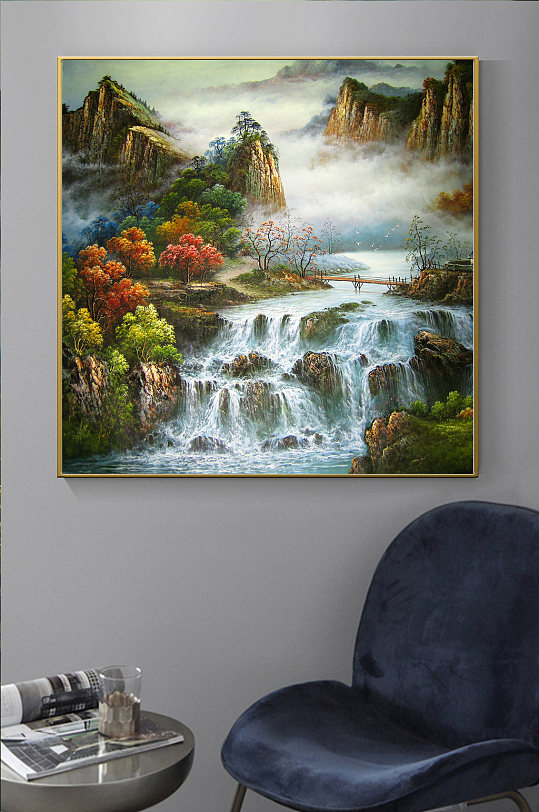 中国风水墨新中式装饰画-众图网