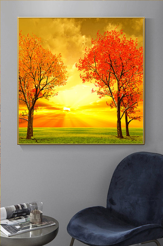 现代唯美旅游风景装饰画