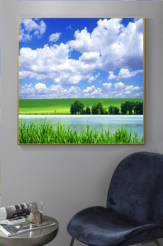 现代唯美旅游风景装饰画-众图网