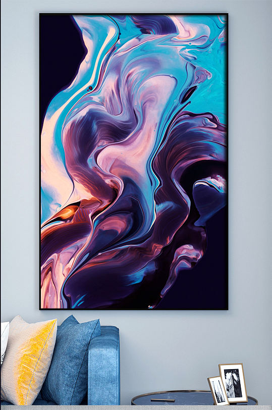 流状水花高端装饰画