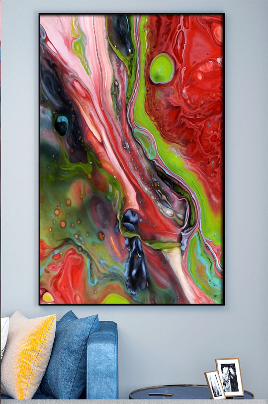 画立即下载红绿流动的颜料装饰画综合排列热门下载最新上传更多格式