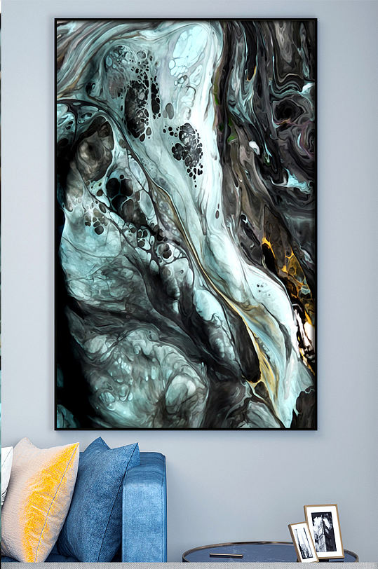 大理石高端色彩装饰画色彩