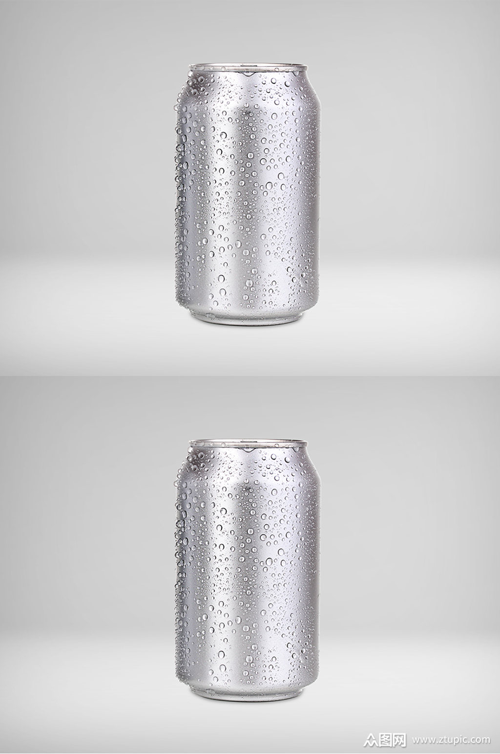 高端易拉罐样机银色模板下载-编号286197-众图网