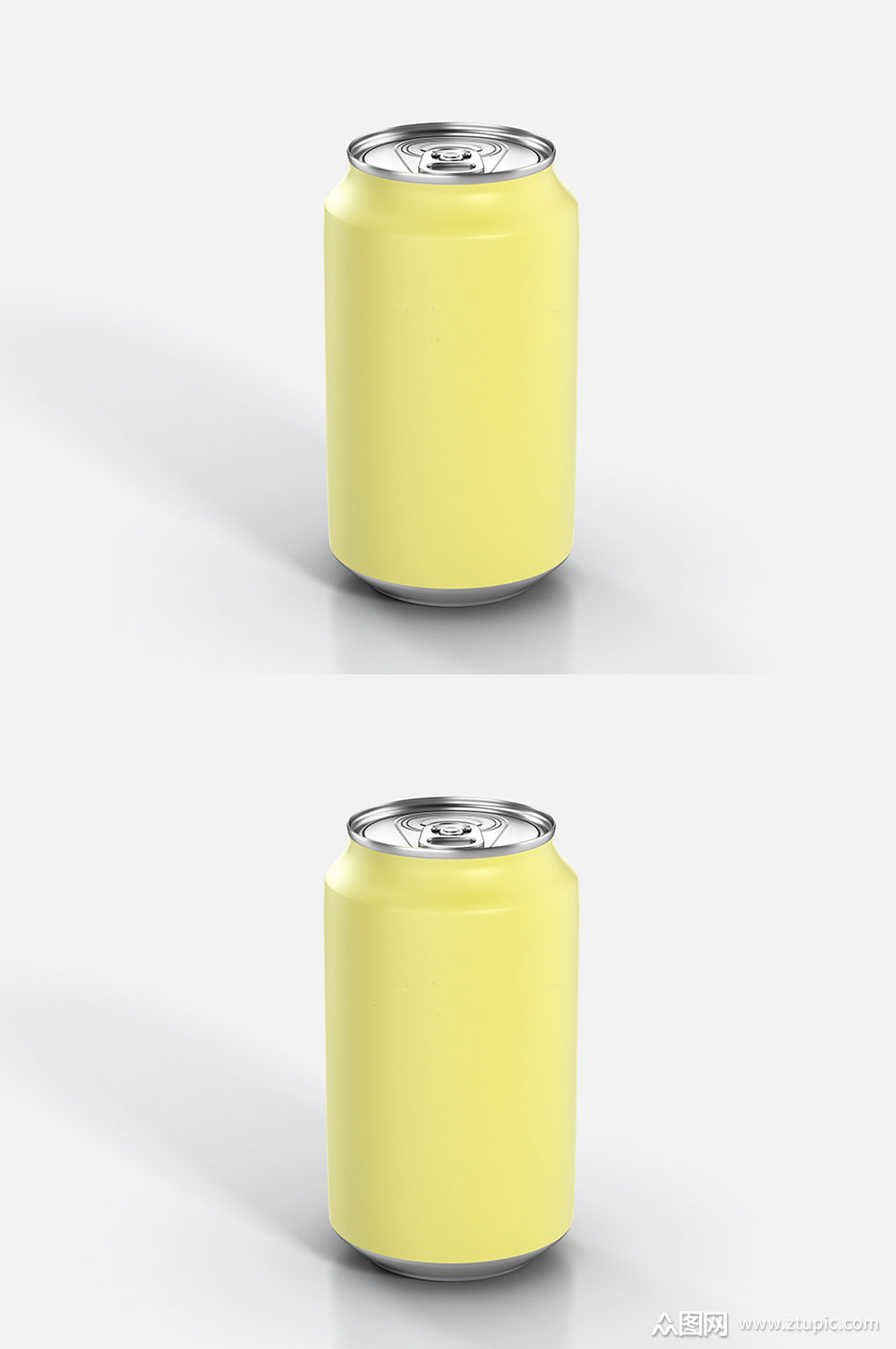 高端易拉罐样机黄色模板下载-编号286210-众图网