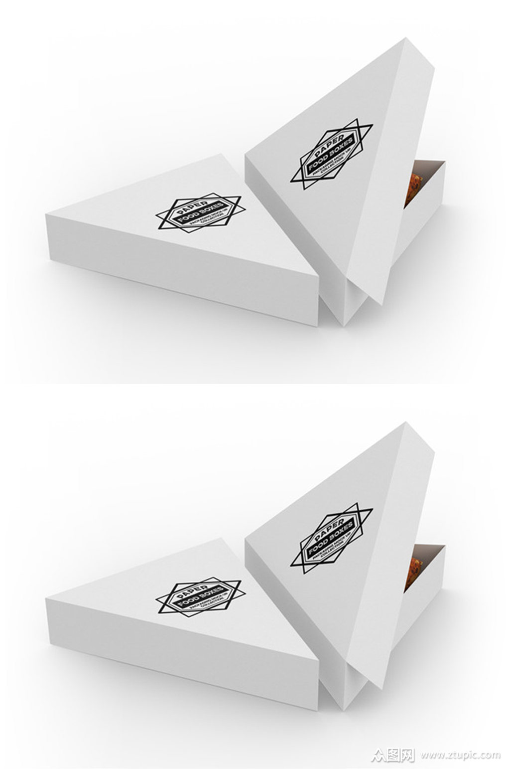 异形纸盒包装盒样机三角