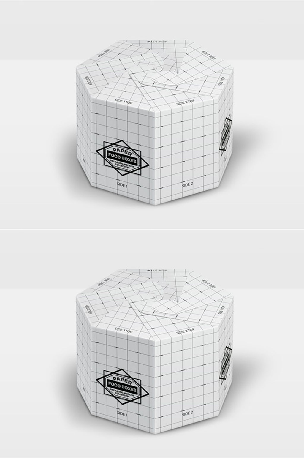 六边形包装盒盒底图片