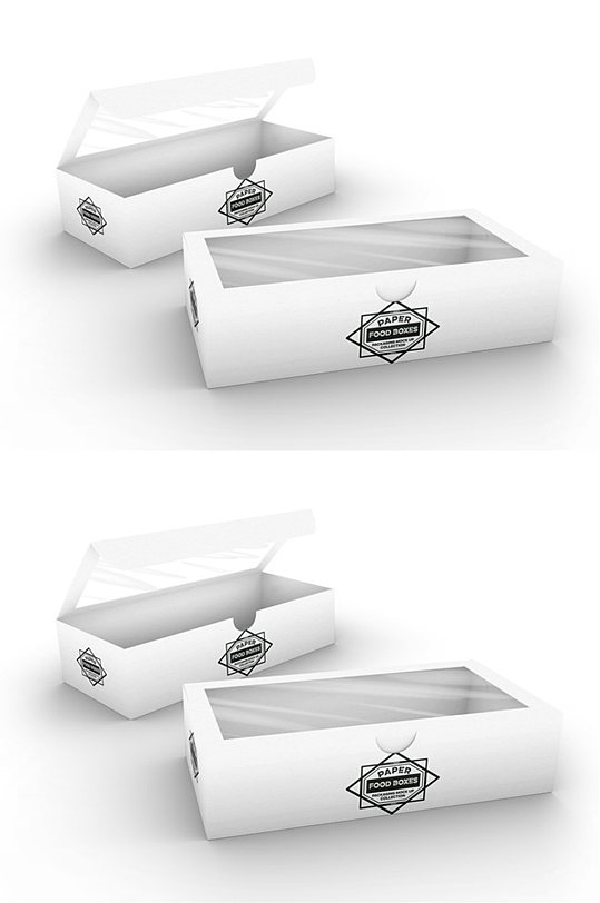 异形纸盒包装盒样机长方形