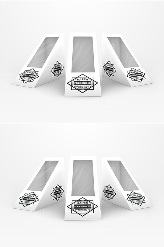 异形纸盒包装盒样机立体
