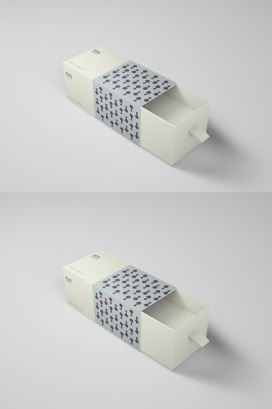 首饰盒包装盒样机空盒抽拉式