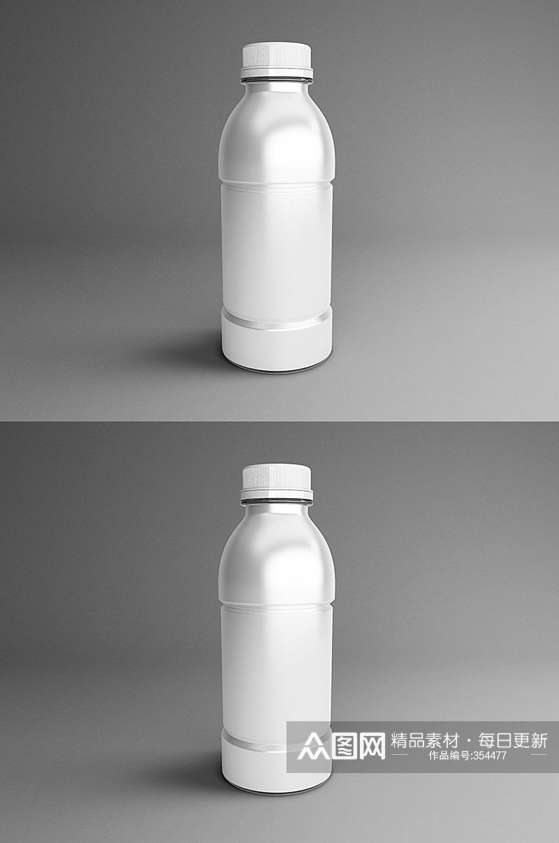 饮料瓶样机透明塑料素材