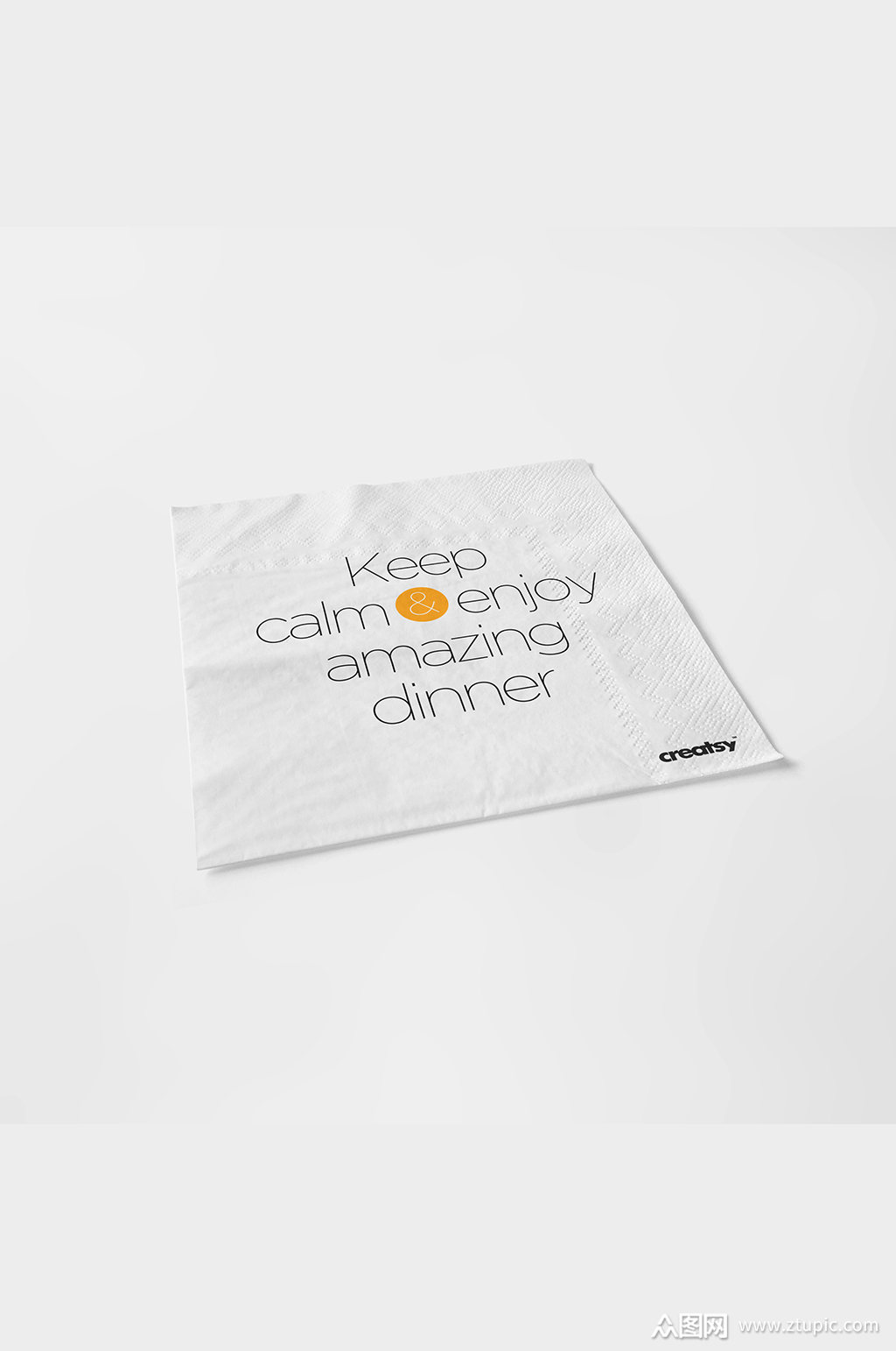 餐巾纸餐厅纸巾样机